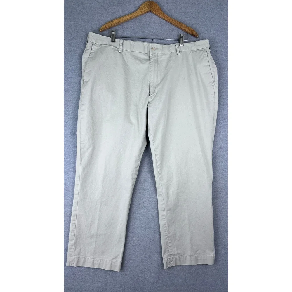 Polo Ralph Lauren Stretch‎ Classic Fit Chino Pants Tan Khaki Mens fits 41x28